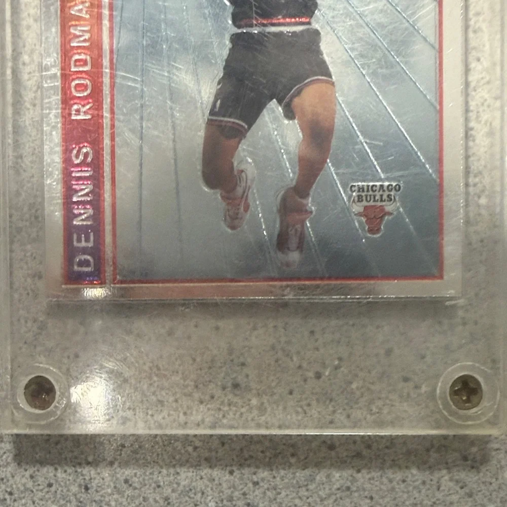 Topps Dennis Rodman Basketball Card - Red, Blue, White - Picture 4 of 6